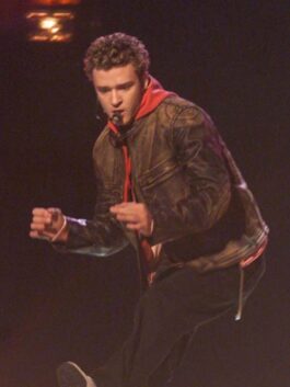 Justin Timberlake Grammy Award Leather Jacket