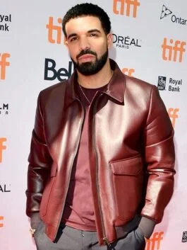Drake Graham Toronto Film Festival Leather Jacket