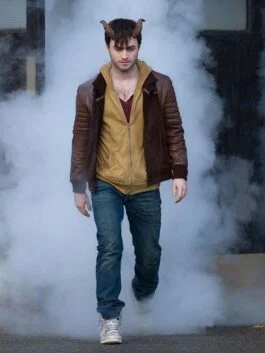 Daniel Radcliff Horns Leather Jacket