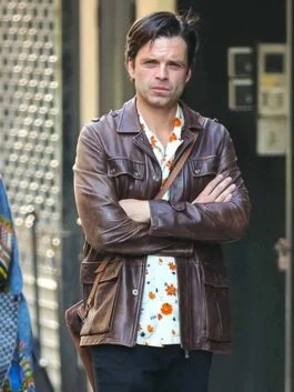 Sebastian Stan a Different Man Leather Jacket