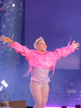 Summer Carnival Tour 2023 P!nk Pink Leather Jacket