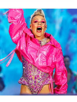 Summer Carnival Tour 2023 P!nk Pink Leather Jacket