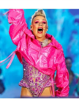 Summer Carnival Tour 2023 P!nk Pink Leather Jacket