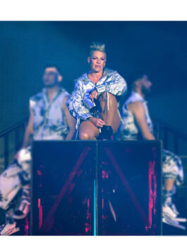 Summer Carnival Tour 2023 P!nk Silver Cropped Jacket