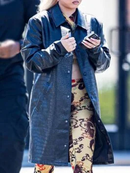 Alabama Barker Black Leather Coat