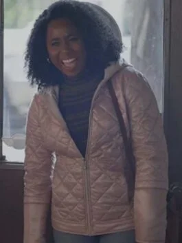 Single Drunk Female Sasha Compère Pink Quilted Jacket
