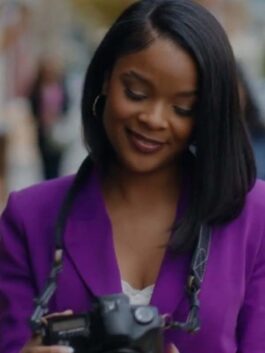 Strength Of A Woman Ajiona Alexus Purple Blazer