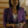 Strength Of A Woman Ajiona Alexus Purple Blazer