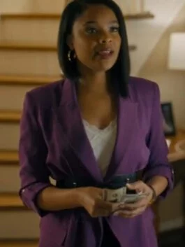 Strength Of A Woman Ajiona Alexus Purple Blazer