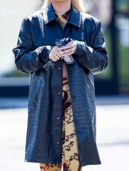 Alabama Barker Black Leather Coat