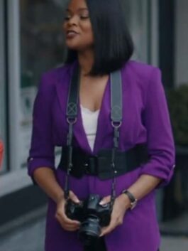 Strength Of A Woman Ajiona Alexus Purple Blazer