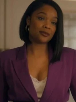 Strength Of A Woman Ajiona Alexus Purple Blazer