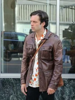 Sebastian Stan a Different Man Leather Jacket