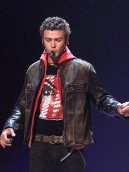 Justin Timberlake Grammy Award Leather Jacket