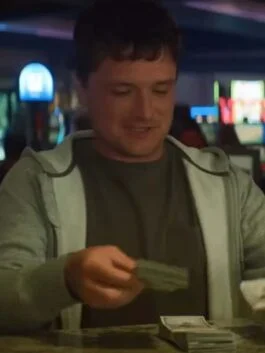 57 Seconds 2023 Josh Hutcherson Grey Hoodie