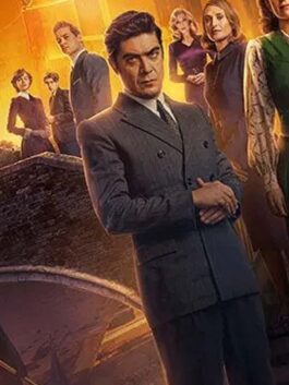 A Haunting In Venice 2023 Riccardo Scamarcio Grey Coat