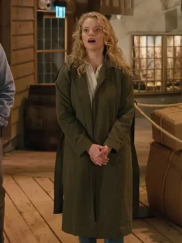 Andrea Brooks A Lifelong Love 2023 Annika Green Trench Coat