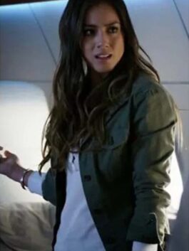 Agents of Shield S01 Chloe Bennet Cotton Green Jacket