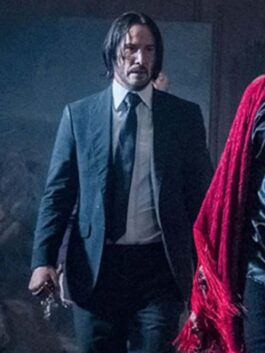 Ballerina 2024 Keanu Reeves Grey Coat