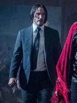 Ballerina 2024 Keanu Reeves Grey Coat