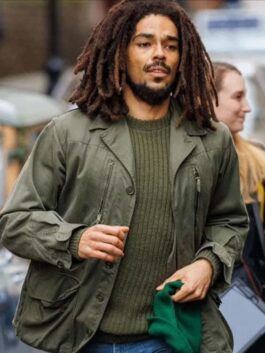 Bob Marley One Love 2024 Kingsley Ben-Adir Green Jacket