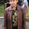 Camp Hideout 2023 Josh Inocalla Brown Leather Jacket