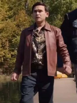Camp Hideout 2023 Josh Inocalla Brown Leather Jacket