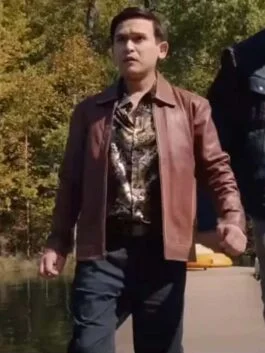 Camp Hideout 2023 Josh Inocalla Brown Leather Jacket