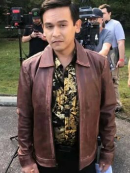 Camp Hideout 2023 Josh Inocalla Brown Leather Jacket