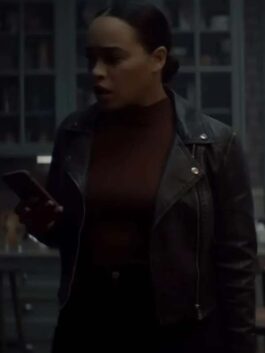 Cobweb 2023 Cleopatra Coleman Black Leather Jacket