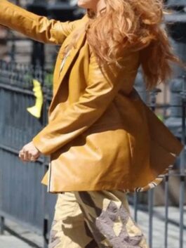 Colleen Hoover’s It Ends With Us 2024 Blake Lively Leather Coat