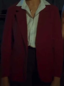 Drive-Away Dolls 2023 Geraldine Viswanathan Red Blazer