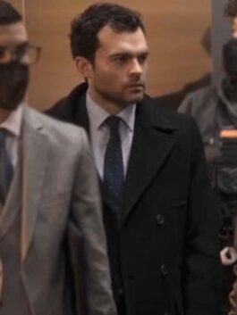 Fair Play 2023 Alden Ehrenreich Black Coat