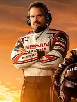 Gran Turismo 2023 David Harbour White Jacket front