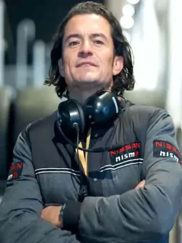Gran Turismo 2023 Orlando Bloom Grey Jacket