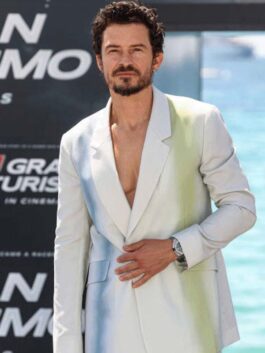Gran Turismo 2023 Orlando Bloom White Blazer