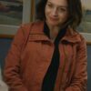 Greys Anatomy Caterina Scorsone Orange Jacket