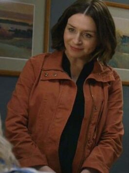 Greys Anatomy Caterina Scorsone Orange Jacket