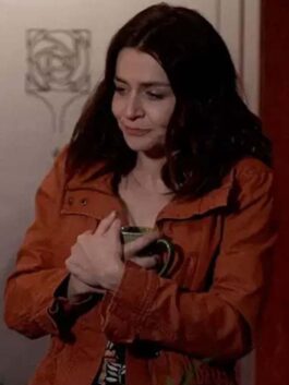 Greys Anatomy Caterina Scorsone Orange Jacket