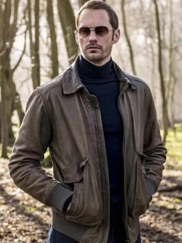 Infinity Pool 2023 Alexander Skarsgård Leather Jacket