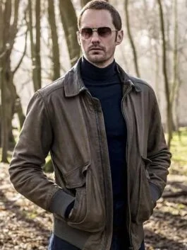 Infinity Pool 2023 Alexander Skarsgård Leather Jacket