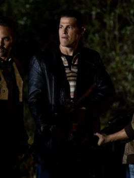 Inside Man 2023 Greg Finley Leather Coat