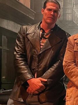Inside Man 2023 Greg Finley Leather Coat
