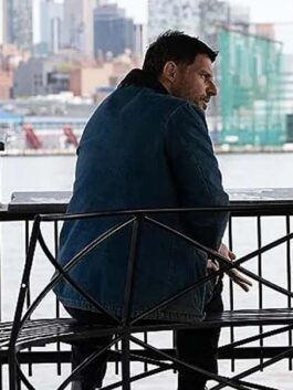 Joe Manganiello The Kill Room 2023 Blue Denim Jacket