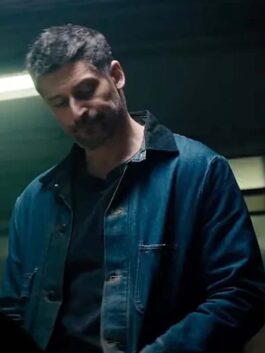 Joe Manganiello The Kill Room 2023 Blue Denim Jacket