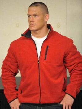 John Cena Red Fleece Jacket