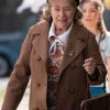 The Miracle Club 2023 Kathy Bates Brown Coat