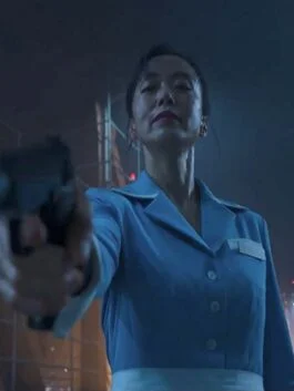 Kill Boksoon 2023 Jeon Do-Yeon Blue Coat