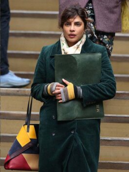 Love Again 2023 Priyanka Chopra Green Coat