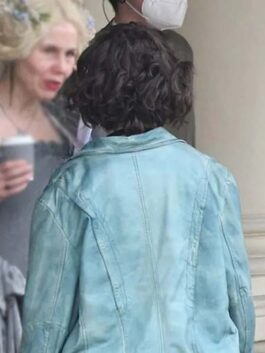 Love At First Sight 2023 Haley Lu Richardson Leather Jacket